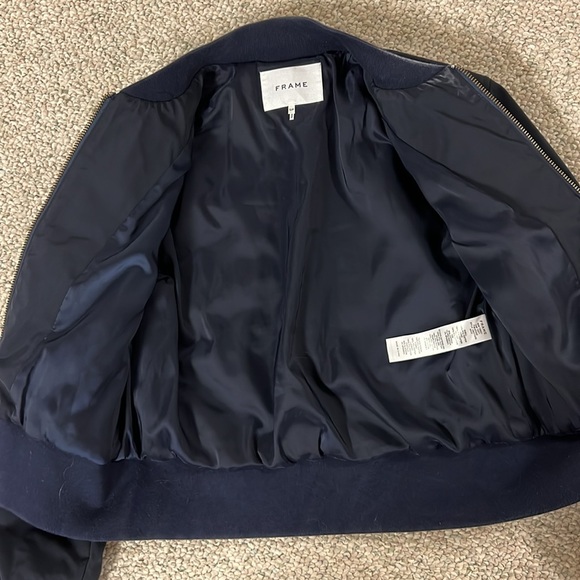 FRAME navy blue jacket - Picture 7 of 11